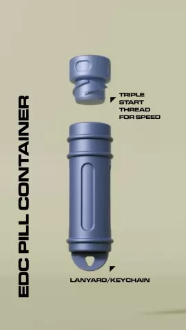 EDC PILL CONTAINER