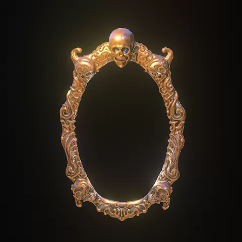 Skull Baroque Frame