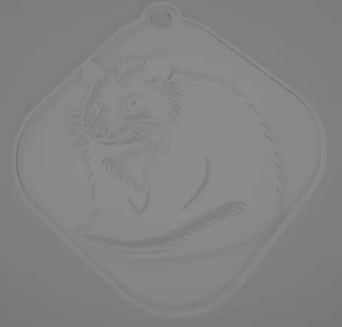 Opossum Keychain