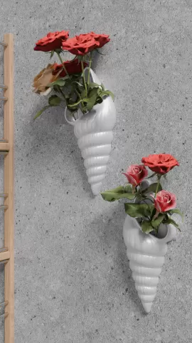 Seashell Wall Pot
