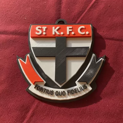AFL St Kilda keychain badge printable and renderable