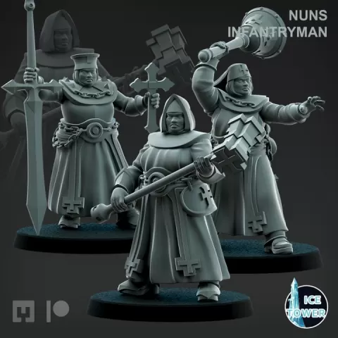 Nuns Infantryman by Ice Tower