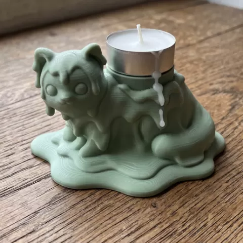 Molten Cat Face Sphere 🐱🕯️