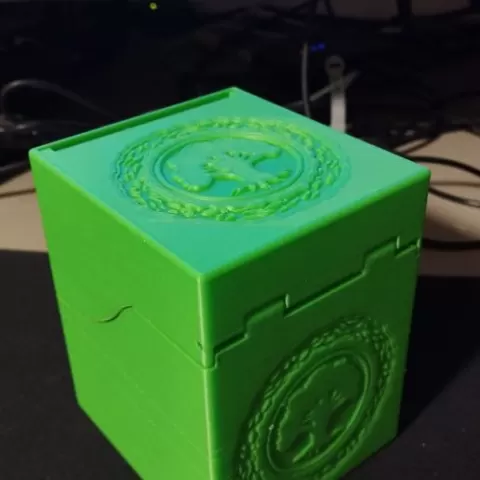 Hinge Deck Box Green Mana