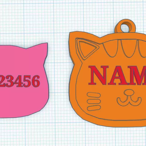 Customizable cat tag