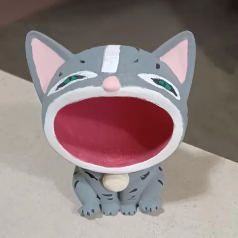 Cat Storage Holder Figure