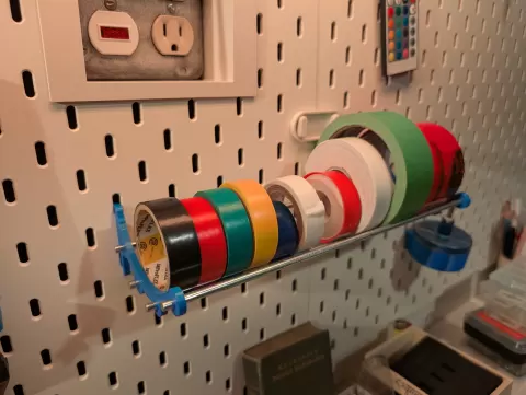 Tape Holder for IKEA Skadis Pegboard - 5mm Rods