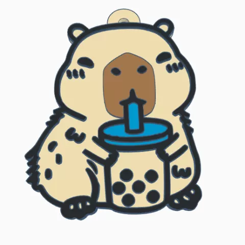 capybara keychain