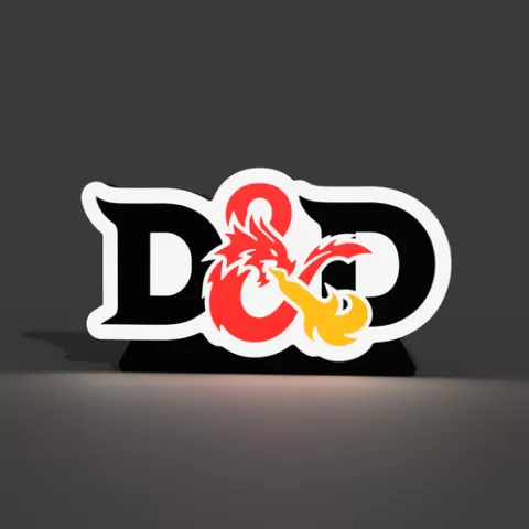 Dungeons and Dragons D&D Lightbox LED Lamp