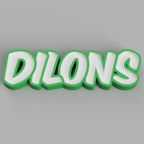 NAMELED DILONS- LED LAMP WITH NAME