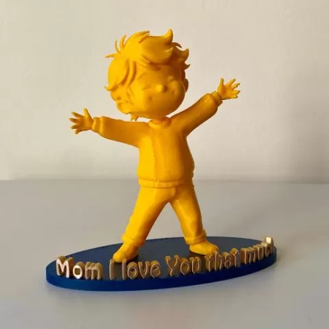 💛 Mom, I Love You This Much! 🤗 | Cute Kid Sculpture STL | Mother’s Day Gift 🎁