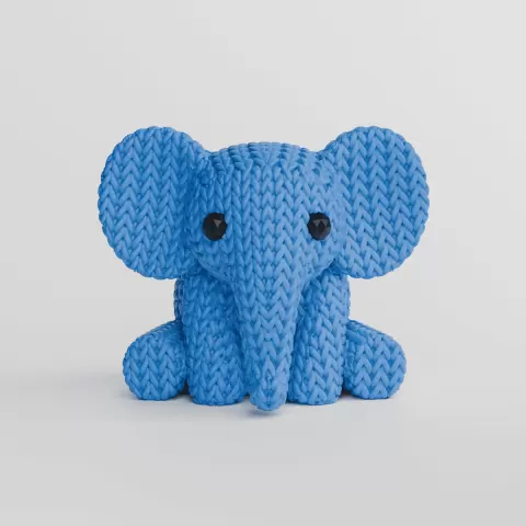 Knitted Elephant