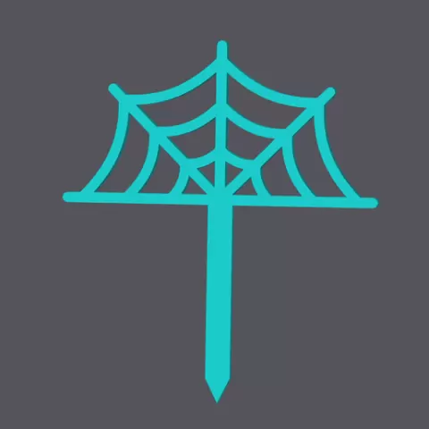 Spiderweb (half) - Caketopper & Cupcaketopper