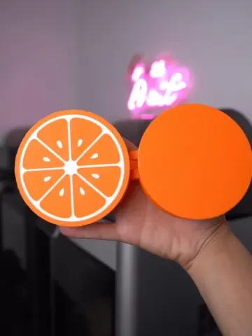 Juicy Orange Hinged Box