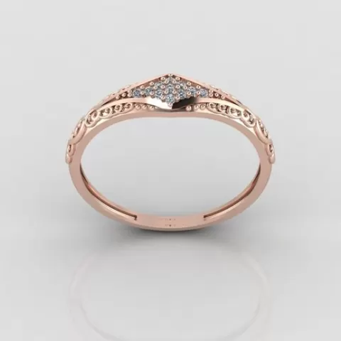 Women's Rings Diamond 3D model Ring For Women Jewelry Stone STL 3DM Printable Women Ring