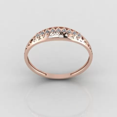 Women's Rings Diamond 3D model Ring For Women Jewelry Stone STL 3DM Printable Women Ring