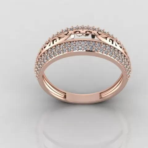 Women's Rings Diamond 3D model Ring For Women Jewelry Stone STL 3DM Printable Women Ring