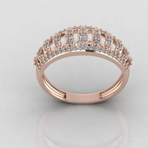 Women's Rings Diamond 3D model Ring For Women Jewelry Stone STL 3DM Printable Women Ring
