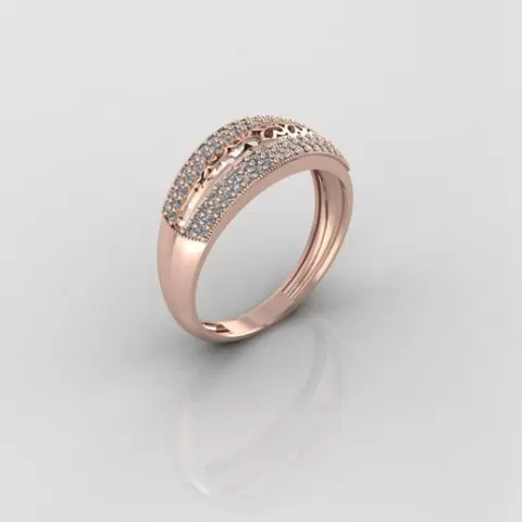 Women's Rings Diamond 3D model Ring For Women Jewelry Stone STL 3DM Printable Women Ring