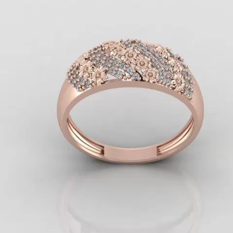 Women's Rings Diamond 3D model Ring For Women Jewelry Stone STL 3DM Printable Women Ring