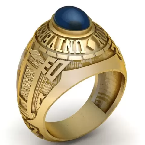 BIG STONE MEN RING 3D PRINTABLE MODEL