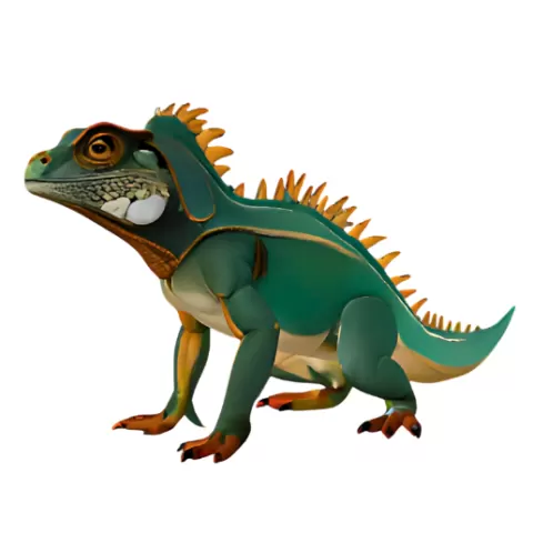 Stylized Iguana