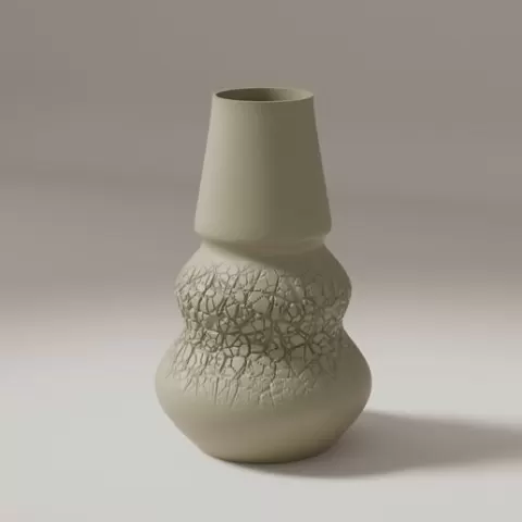 Cracled vase