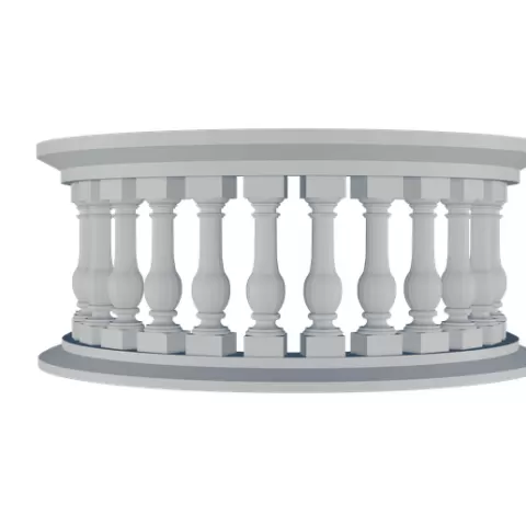 3D Stone Balustrade