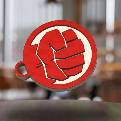 Red Hulk Keychain