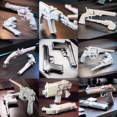 MegaPack x 9 Weapons Models - Weapons Megapack x 9 models