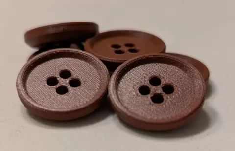 Button - Parametric customizable OpenSCAD (SCAD) clothes repair sewing buttons