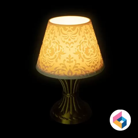 Classic table lamp - outside pattern