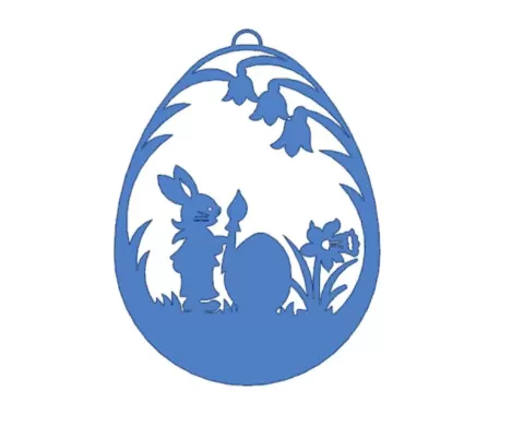 Osterhase mit Pinsel - Easter Bunny