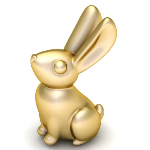 RABBIT ANIMAL PENDANT 3D PRINTABLE MODEL