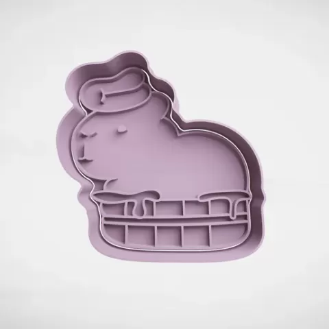 CAPIBARA CAPYBARA CAPYBARA COOKIE CUTTER STL