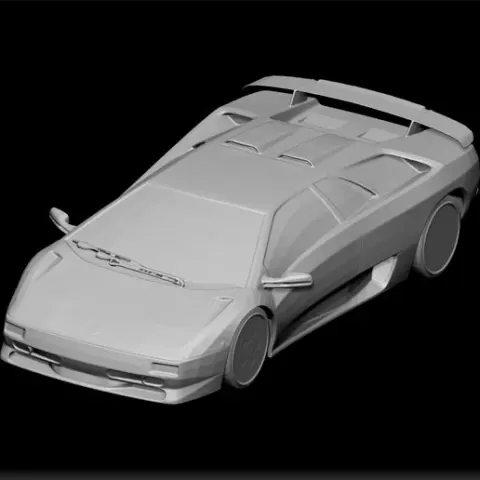 Lamborghini Diablo SV - Sports Car STL - Supercar Model Print - Exotic Car Design - Italian Vehicle Model