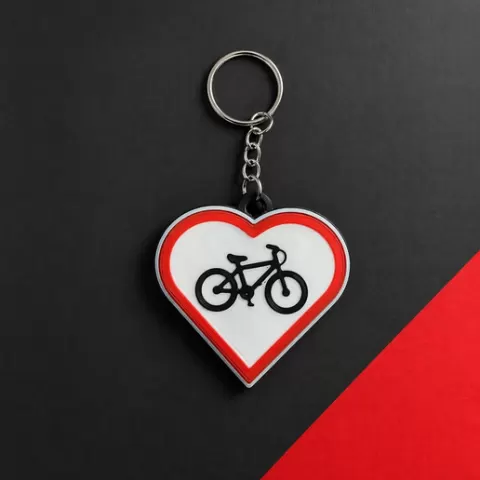 love for cycling keychain