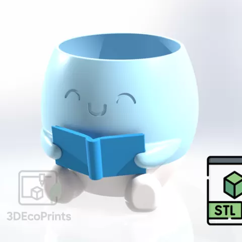 Reading Buddy Planter STL with Tray