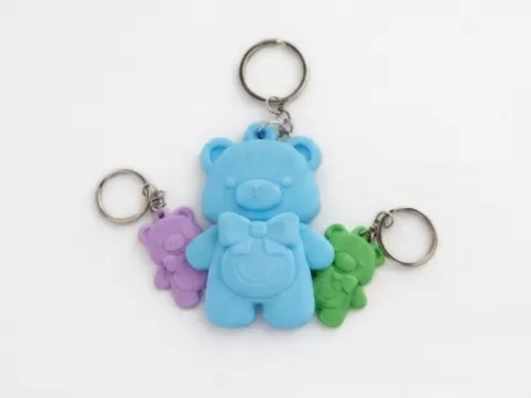 Cute teddy bear keychain