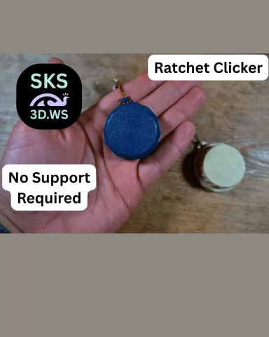 Fidget Haptic Ratchet Clicker keychain Free Model