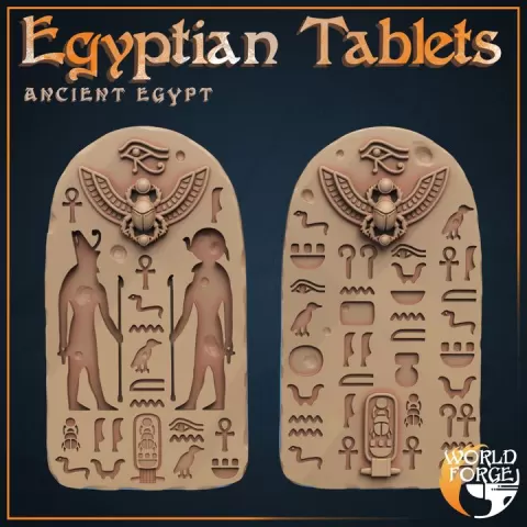 Egyptian Tablets - Egypt Collection by Embernell Studio