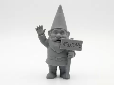 Welcoming garden gnome