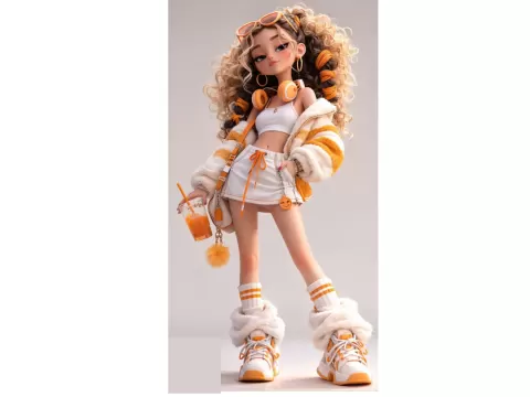 Streetwear Teen Girlby 3D-Druck Graz