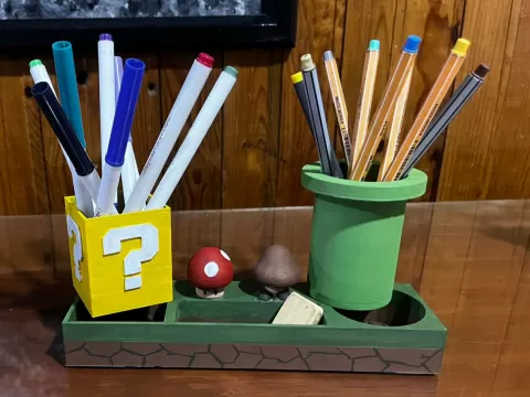 Porta lapices mariobros