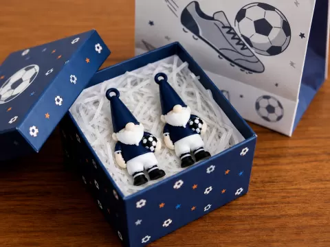 Soccer Gnome Earringsby Pixelform