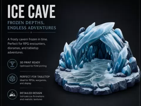 Ice Cave Terrain for DnD - V1