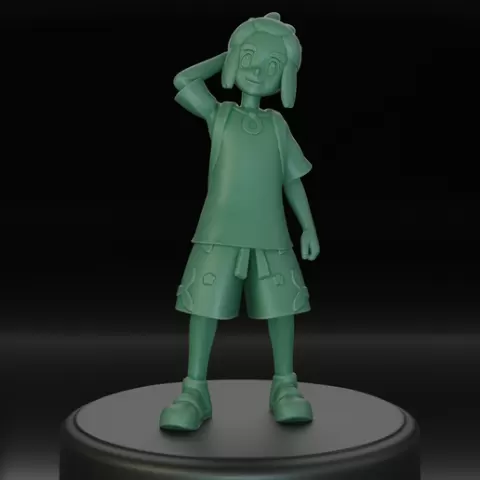 Hau Pokemon Rival Figure