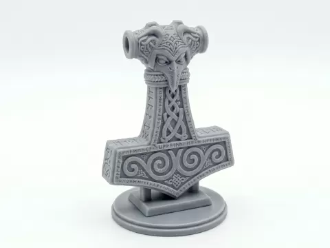 Viking berserk statue