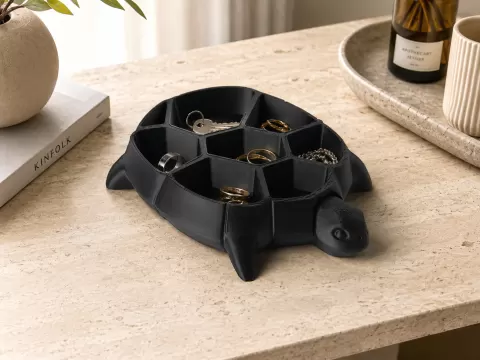 Turtle Shell Organizer - Functional Animal Decorby black3dworks