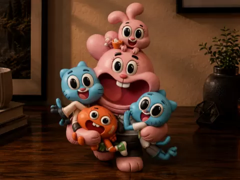 Figurine World of Gumball Big Hugs Cartoon Statue